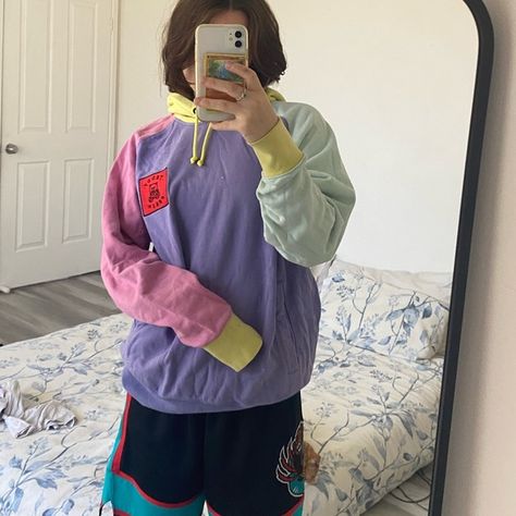 Teddy fresh colour block hoodie Teddy Fresh, Colour Block, Color Blocking, Jumper, Coding, Jewelry Watches, Plus Fashion, Outfit Inspo, I Love