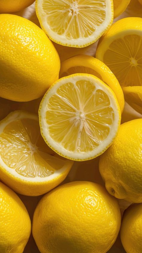 Sour Food, Fruits Photography, Lemon Pictures, Lemon Background, Yellow Aesthetic Pastel, Fruits Images, Yellow Fruit, Wallpaper Doodle, Fruit Photography