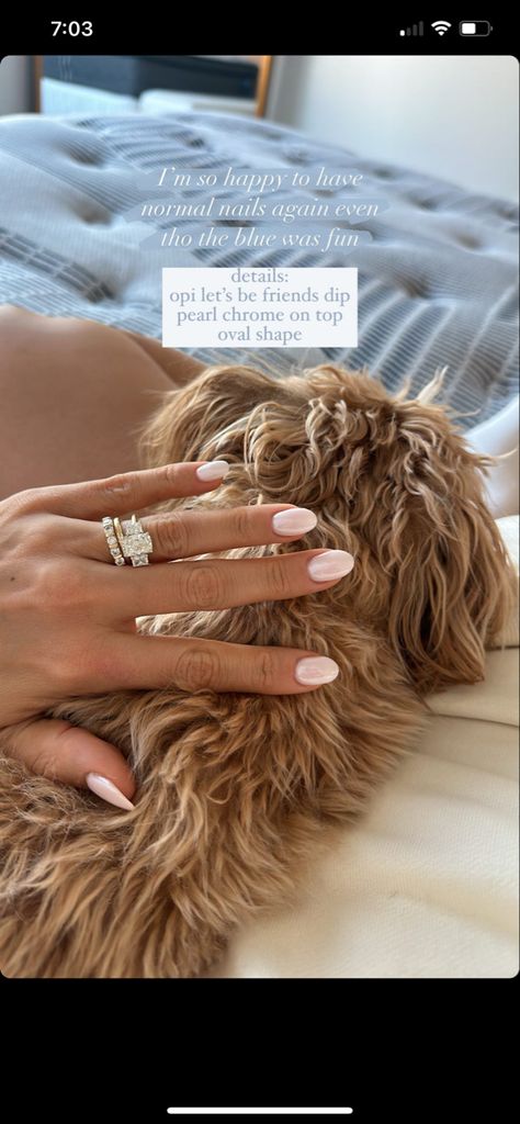 Nail Polish For Engagement Ring, Bride Nails Classy, Pretty Wedding Nails Simple, Chic Acrylic Nails Classy, Wedding Day French Manicure, Natural Nails For Engagement Photos, Wedding Nails Dip For Bride, Possible Engagement Nails, Wedding Dress Shopping Nails