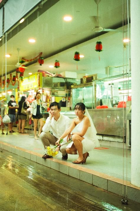 Clara + Elvin // Chinatown on Film - Pre-wedding Photography — Bottled Groove Photography 80s Hongkong Pre Wedding, Wedding Photography On Film, Hong Kong Wedding Photography 80s, Hong Kong Style Wedding Photo, Wong Kar Wai Engagement Photos, Hong Kong Pre Wedding Photoshoot, Wong Kar Wai Wedding Shoot, Hong Kong Prewedding, Hong Kong Engagement Photos