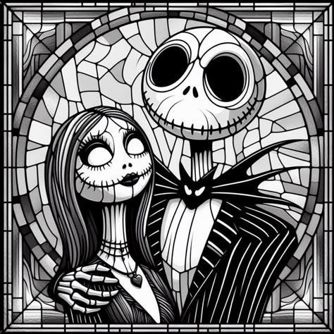 Tim Burton Drawings Easy, Tim Burton Coloring Pages, Jack Skeleton And Sally, Jack Skellington Art, Jack And Sally Tattoo, Drawings With Charcoal, Jack Skellington Tattoo, Nightmare Before Christmas Pictures, Nature Tattoo Ideas