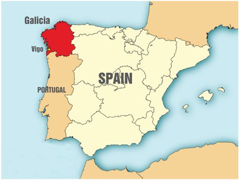 A map of Spain showing Galicia, which has strong celtic roots! Asturias Spain, Iberian Peninsula, Al Andalus, Saint Jacques, Basque Country, Balearic Islands, Pamplona, Spain And Portugal, Aragon