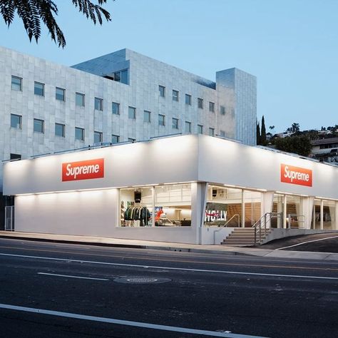 HYPEBEAST on Instagram: "@hypebeaststyle: @supremenewyork has officially unveiled its newest store location in Los Angeles, located in West Hollywood on Sunset Blvd and is set to open on February 16 in time for Supreme's first Spring/Summer 2023 drop.⁠ ⁠ ⁠ The brand has stated it's "relocating" its Los Angeles footprint, an indication that it will be closing down its long-standing Fairfax flagship store.⁠ Photo: Supreme" Supreme Store, Financial Year End, Supreme Brand, Supreme Box Logo, Sunset Blvd, Old Home, Box Logo, Big Dreams, Shanghai China