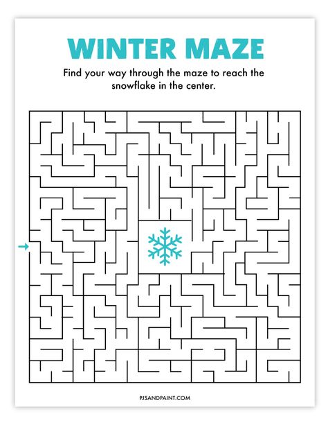 free printable winter maze Maze Puzzles For Kids Free Printables, Winter Activity Sheets For Kids, Winter Mazes For Kids Free Printable, Printable Mazes For Kids Free, Winter Puzzles Free Printable, Christmas Mazes For Kids Free Printables, Maze Activities For Kids, Mazes For Kids Free Printable, Winter Activity Sheets