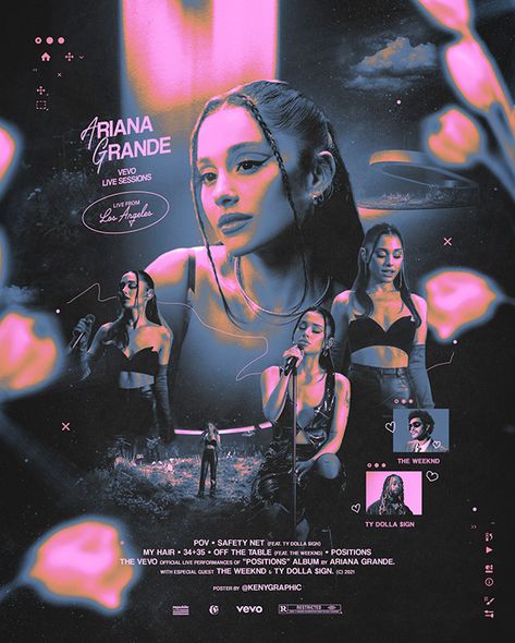 Live Performance, Ariana Grande, Photoshop, Graphic Design, Music, Photography, Pink, On Instagram, Blue