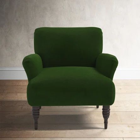 Birch Lane™ Allura 32" Wide Armchair - Wayfair Canada Emerald Velvet, Anna Bond, Natural Living Room, Coastal Living Room, Upholstered Arm Chair, Al Fresco Dining, Accent Chairs For Living Room, Birch Lane, Decorating Coffee Tables