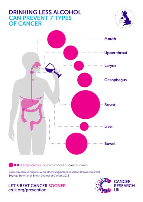 An infographic showing the cancers caused by smoking Drinking Less Alcohol, Negative Effects Of Alcohol, Less Alcohol, Alcohol Consumption, Heart Brain, Effects Of Alcohol, Stages Of Sleep, Poster Idea, Health Post