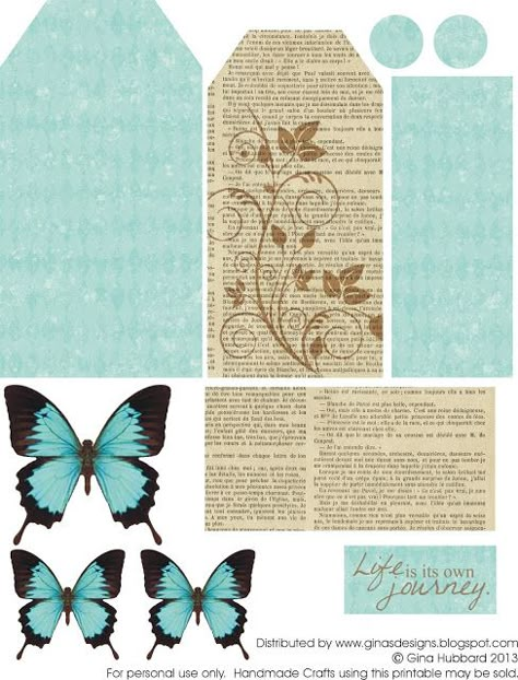 Butterfly Journal, Scrapbooking Printables, Free Vintage Printables, Journal Tags, Freebie Friday, Blue Text, Digital Scrapbooking Freebies, Free Digital Scrapbooking, בר מצווה