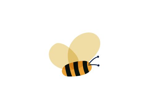 Bubble Bee, Bee Illustrations, Cartoon Bees, Bee Graphic, Bees Illustration, Simple Bee Illustration, Bee Illustration Simple, Bees Graphic Design, Bee Graphic Design