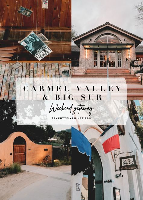 West Coast Weekend Getaway, Carmel Valley California, Big Sur Trip, Monterey Bay California, Adventure Goals, Honeymoon On A Budget, 47th Birthday, California Life, Oceanside California