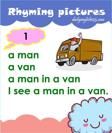 Phonic Reading, Phonics Reading Activities, 1st Grade Reading Worksheets, Remedial Reading, Phonics Reading Passages, Teach English To Kids, Phonics Cvc, Rhyming Pictures, Cvc Words Worksheets