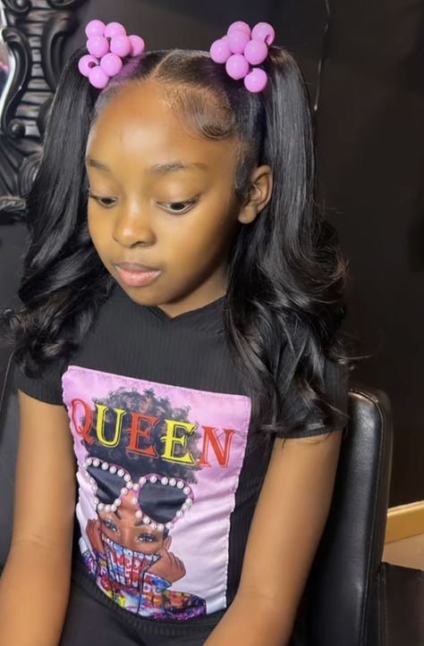 Easy Hairstyles For Black Girls Kids 9-10, Natural Hairstyles For Middle School, My Life Doll Hairstyles, Kid Quick Weave, Hairstyles For 7 Year Girl Black, Kids Half Up Half Down, Hair Styles For 6th Graders, Hairstyles For 8 Year Girl Black, Hair Styles For 10 Year Girl Black