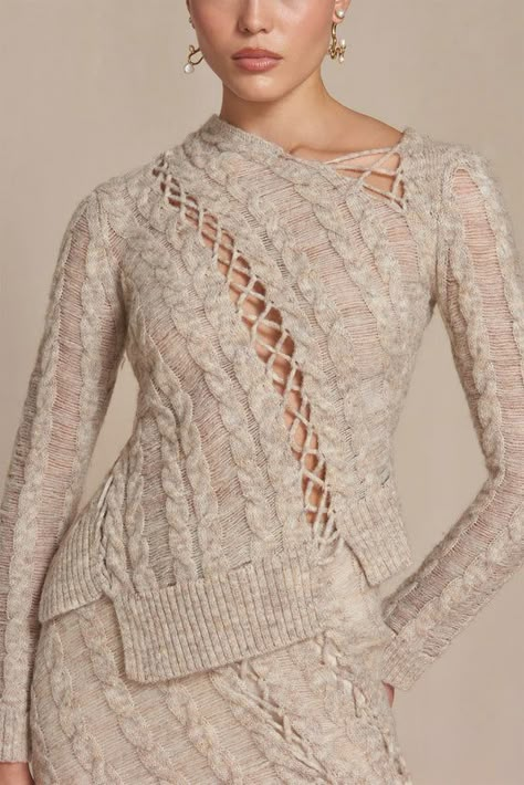 Crochet Tops For Women, Fashion Institute, Fall 23, Cult Gaia, Crochet Tops, Summer Crochet, Knit Fashion, Knit Skirt, Knitting Inspiration