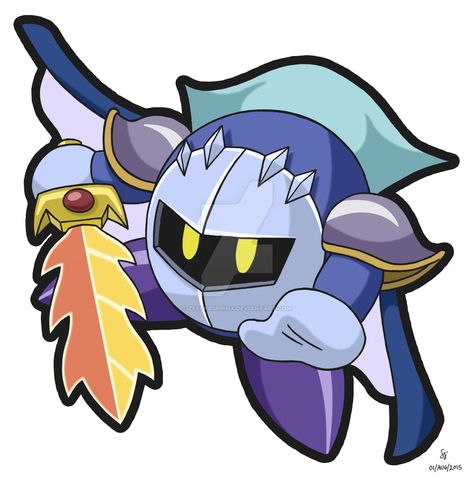 Meta Knight Magnet by ZeffraSphinx.deviantart.com on @DeviantArt Pepsi Twist, Kirby Collection, Kirby Drawing, Meta Knight And Kirby, Galacta Knight, Kirby Meta Knight, Kawaii Kirby, Smash Bros Characters, Super Smash Bros Characters