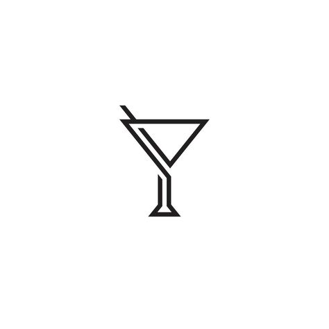 Cocktail Icon Design, Logo Drink Design Ideas, Cocktail Bar Logo Design, Bar Tattoo Ideas, Drink Logo Design Ideas, Mixology Tattoo, Drinking Tattoos, Bar Logo Design Ideas, Cocktail Bar Logo