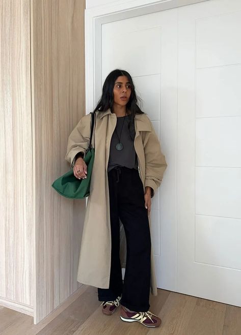 6 Spring Outfits for People Who Never Follow Trends | Who What Wear Monikh Dale, Looks Adidas, Adidas Sl 72, Trench Coat Outfit, White Slip Dress, Timeless Outfits, Oversize Fashion, Next Fashion, Fall Winter 2024