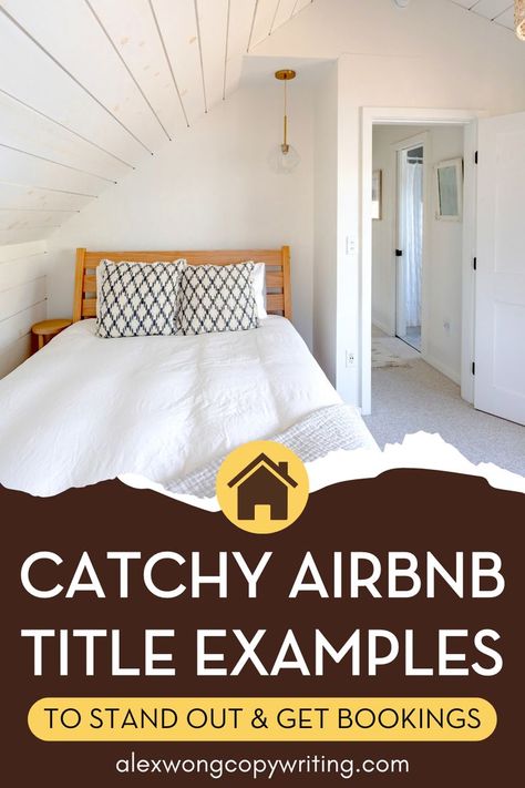 Airbnb Listing Title, Airbnb Title Ideas, Vrbo Bedroom Ideas, Airbnb Studio Design, Airbnb Description Ideas, Airbnb Themed Rooms, Ikea Airbnb Ideas, Tiny Airbnb Ideas, Airbnb Pictures Ideas