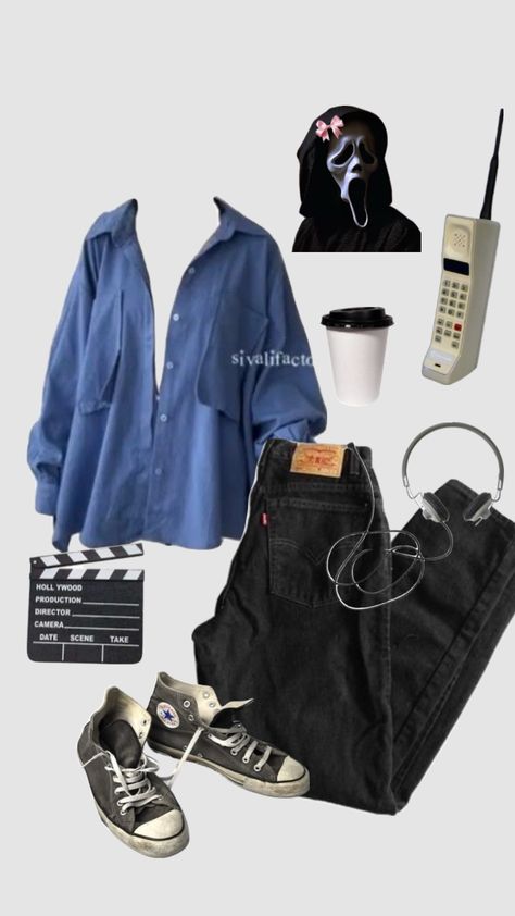 #scream #ghostface #movies #90smovies #horror #outfitsbasedonmovies #outfit #outfitinspo #outfitinspiration #ootd #outfitoftheday #clothes #mask #fashion Movie Outfit, Scream Ghostface, Mask Fashion, Horror Movie, Clothing And Accessories, Scream, Ootd, Mask, Clothes