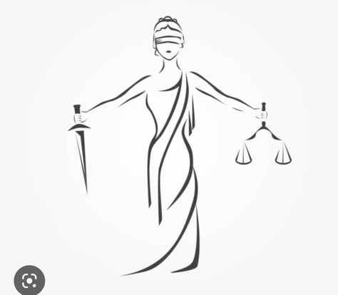 Attorney Tattoo Ideas, Attorney Tattoo, Law Graphic Design, Justice Tattoo, Feminine Wallpaper, Justice Art, Law Degree, Lady Justice, Art Sketches Pencil