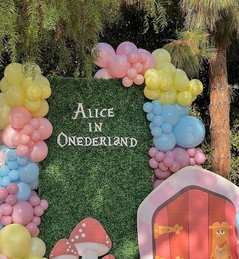 We loved creating the decoration for little Alice 😍😍 thank you so much for trusting us with your events. For this one we also did tables and chairs, jumper, softplay and kids tables. We’ll be showing you everything about this event 👆🏼💕 that we had so much fun doing 🥹 Also, choosing Alice in Wonderland when your daughter’s name is Alice? Genius 👀 In Onederland Birthday Party Girl, Onederland First Birthday, Alice In Wonderland First Birthday Girl, Wonderland First Birthday Girl, Alice In One Derland First Birthday Girl, One Derland First Birthday, Onederland Birthday Party Girl, Alice In Onederland First Birthday, Alice In Wonderland First Birthday