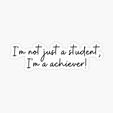 Get my art printed on awesome products. Support me at Redbubble #RBandME: https://www.redbubble.com/i/sticker/Empower-Students-Motivational-Stickers-and-Magnets-Self-motivation-Inspirational-student-gifts-Student-encouragement-by-Noemill/161055342.EJUG5?asc=u Daily Motivation For Students, Motivational Quotes For Students Studying Inspiration, Study Stickers Student, Students Stickers, Vision Board Stickers, Wallpapers Mac, Stickers For Students, Motivation Stickers, School Motivation Quotes