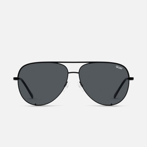 THE FINAL COUNTDOWN | BUY ONE, GET ONE FREE* | Quay Australia Quay High Key, Oversized Aviator Sunglasses, Black Aviator Sunglasses, Quay Sunglasses, High Key, Black Aviators, Fade To Black, Swag Shoes, Nose Bridge