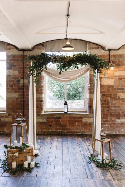 Pampas grass wedding arch