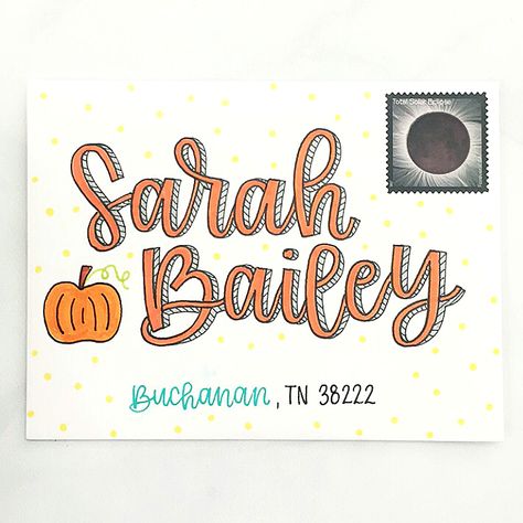 Spook-Tacular Halloween Envelope Art | by Punkpost | Punkpost | Medium Halloween Envelope, Halloween Mail, Lettering Envelopes, Fonts Alphabet Handwritten, Decorative Envelopes, Hand Lettering Envelopes, Art Envelopes, Mail Art Envelopes, Halloween Crafting