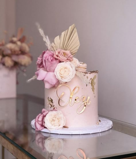 30th Birthday Cake For Women, 40th Birthday Cake For Women, Birthday Cake For Women Elegant, 40th Cake, 70th Birthday Cake, Cake With Flowers, Birthday Cake With Flowers, 60th Birthday Cakes, 21st Birthday Cakes