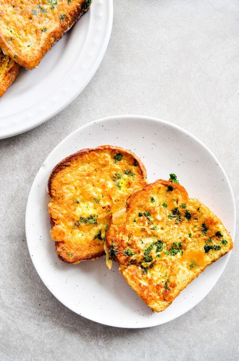 Savory French Toast - Moribyan Brekky Ideas, Savory French Toast, Tuna Sandwiches, Healthy French Toast, Savoury French Toast, Homemade French Toast, Happy Habits, Breakfast Sides, Vegan French