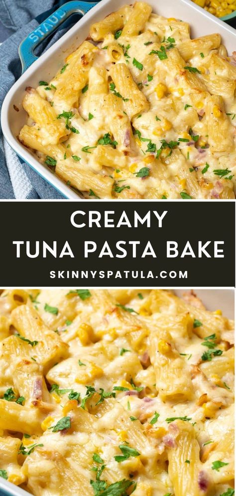 Tuna Pasta Casserole, Creamy Tuna Pasta Bake, Easy Tuna Recipes, Tuna Dinners, Tuna Fish Recipes, Creamy Tuna Pasta, Canned Tuna Recipes, Tuna Pasta Bake, Tuna Casserole Recipes