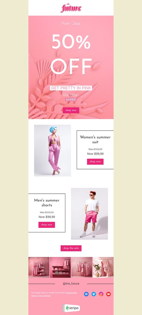 Fashion Email Newsletter Design, Marketing Emails Design, Giveaway Email Design, Mail Newsletter Design, Fashion Email Design Inspiration, Ecommerce Email Design, Promotional Email Design, Email Design Fashion, Spring Email Design