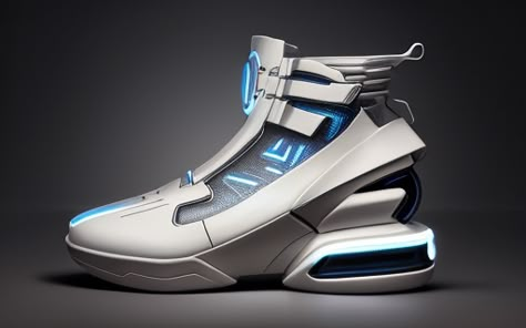 Futuristic Shoes Concept Art, Jet Boots Sci Fi, Futuristic Shoes Mens, Scifi Boots, Art Style Clothes, Sci Fi Boots, Cyberpunk Boots, Cyberpunk Shoes, Futuristic Boots