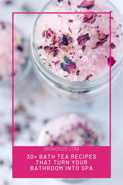 Foot Bath Recipes, Bathsalt Diy Recipe, Bath Tea Bags Diy Recipes, Diy Bath Tea Recipes, Bath Tea Bags Diy, Herbal Bath Recipes, Bath Tea Recipe, Homemade Bath Salts Recipe, Natural Bubble Bath