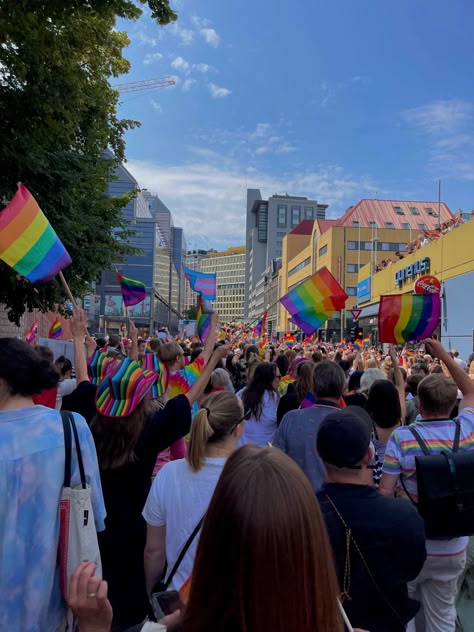 pride parade 2023 oslo Lgbtq Pride Parade, Pride Festival Aesthetic, Pride Parade Aesthetic, Pride Aesthetic Outfits, Lgbtq Pride Aesthetic, Parade Aesthetic, Pride Parade Ideas, Lgbt Flag Colors, Queer Pride Flag