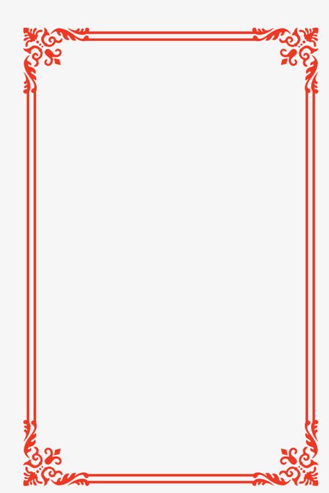 Red Border Design Aesthetic, Photo Border Frames, Red Frame Background, Frame Border Design Png, Photo Border Design, Quran Border, Red Border Design, Bingo Wallpaper, Png Border