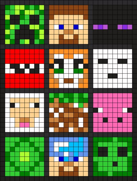 Minecraft Perler Bead Pattern | Bead Sprites | Misc Fuse Bead Patterns Minecraft Mob Pixel Art, Cross Stitch Patterns Minecraft, Minecraft Knitting Pattern, Minecraft Pony Bead Patterns, Pony Bead Minecraft, Fuse Bead Patterns Minecraft, Minecraft Grid Pattern, Perler Bead Bookmarks Ideas, Pixel Art For Boys