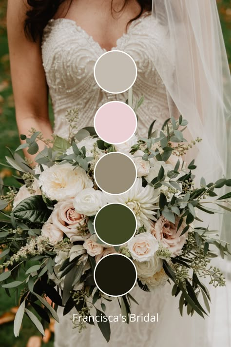 If you are looking for ideas to help you create your wedding color palette, then check out these beautiful pink and sage green wedding color ideas to help inspire you!! | Wedding theme | Wedding theme ideas | Wedding colors | Wedding color ideas | Wedding theme | Spring wedding color ideas | Summer wedding color ideas | Fall wedding color ideas | Winter wedding color ideas | Rose Gold Sage Green Wedding Color Schemes, Farmhouse Wedding Color Schemes, Winter Wedding Pink Color Schemes, Sage Green Fall Wedding Colour Palettes, Green Summer Wedding Colour Palettes, Sage Green And Champagne Wedding Color Palettes, Elegant Spring Wedding Color Schemes, Sage Green Wedding Theme Color Palettes, Spring Wedding Color Palette 2024