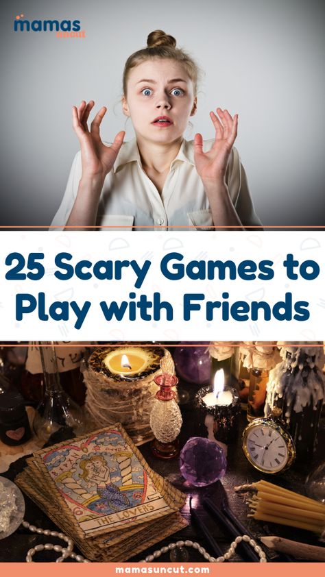 Horror Sleepover Ideas, Scary Games To Play In The Dark, Paranormal Games To Play With Friends, Sleepover Scary Games, Horror Games To Play With Friends In Real Life, Scary Things To Do With Friends, Scary Party Games, Scary Games To Play With Friends In Real Life, Games To Play In The Dark Inside