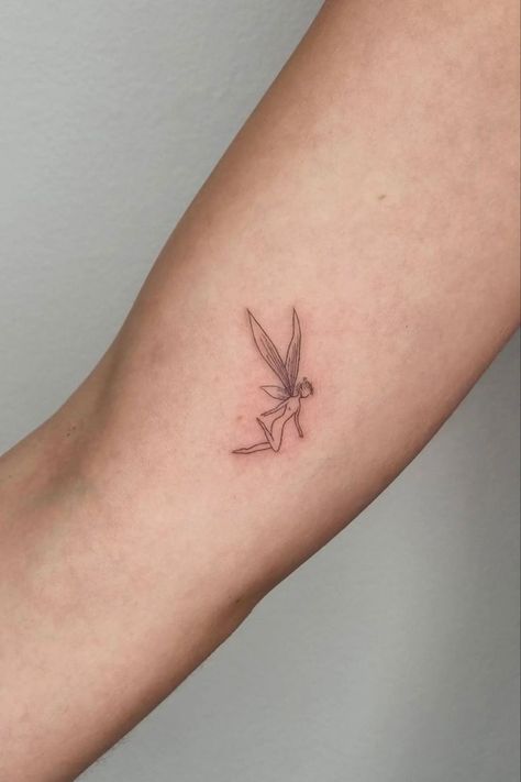 Mini Sleeve Tattoo Women, Fairy Outline Tattoo Simple, Superpower Tattoo, Fairy Tattoo Placement, Tiny Fairy Tattoo Simple, Small Fairy Tattoos Simple, Fairy Minimalist Tattoo, Tiny Fairy Tattoo, Mini Fairy Tattoo