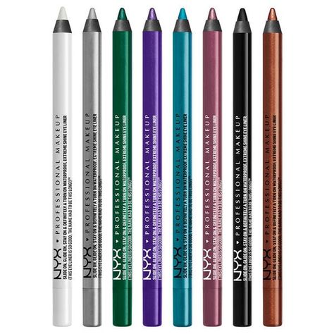 NYX Slide-On Eye Pencil How To Do Eyeliner, Waterproof Eyeliner Pencil, Eyeliner For Beginners, Concealer Palette, Nyx Makeup, Mascara Tips, Best Mascara, How To Apply Mascara, Waterproof Eyeliner