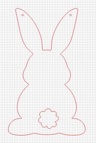 Bunny Cut Out Template, Bunny Cutout Template, Rabbit Template Free Pattern, Bunny Template Printable Free Pattern, Felt Easter Bunny, Easter Bunny Template, Bunny Templates, Easter Wood Crafts, Easter Templates