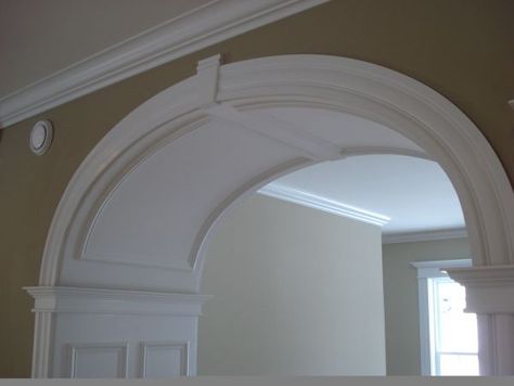 Doorway Trim Ideas, Archway Molding, Arch Moulding, Tray Ceiling Ideas, Mdf Trim, Archway Decor, Arch Molding, Flexible Molding, Cornice Design