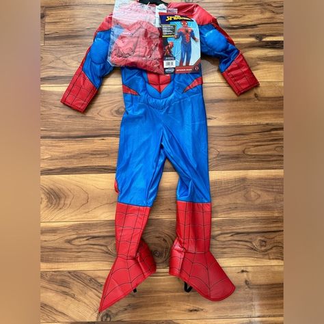 NWT Spiderman costume Toddler XS size 4-T Costume Toddler, Spiderman Costume, Spiderman, Size 4, Closet, Fashion Tips, Clothes Design