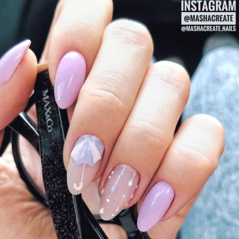 Fall Nail Art Designs You’ll Love ★ See more: https://naildesignsjournal.com/fall-nail-art-designs/ #nails Rainy Season Nail Art, Rainy Day Nail Art, Monsoon Nail Art Designs, Rainy Nail Art, Monsoon Nail Art, Rainy Season Nails, Rainy Day Nails, Monsoon Nails, Acubi Nails