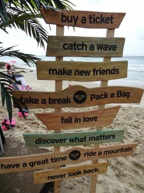 The journey of life is easier when you learn to read signs - especially when the signs involve traveling.  Contact ToaD at vacations@travelonadream.com to buy a ticket so you can catch a wave.  #travelonadream #travelgoals #ToaD #adventureawaits Travel Inspo Quotes, Wave Quote, Coffee And Croissants, Tumblr Travel, Beachy Girl, Photos Bff, Uninhabited Island, Beach Pictures Friends, Love Matters