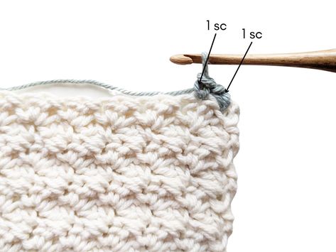 Single Crochet Borders For Blankets, Adding Border To Crochet Blanket, Single Crochet Blanket Border, Adding A Border To A Crochet Blanket, Border For Single Crochet Blanket, Finishing Blanket Edges Crochet, Crochet Border For Uneven Edges, Crochet Blanket Video, How To Single Crochet