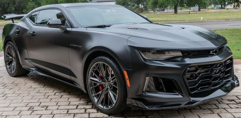 Chevy Camaro ZL1 Panther Matte Black Collector Edition 2018 Camaro Zl1, Chevy Camaro Zl1, Camaro Zl1, Chevy Camaro, Black Panther, Panther, All Black, Chevy, Matte Black