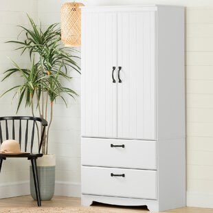 Armoire Wardrobe, White Wardrobe, Bedroom Armoire, Master Bed, Wardrobe Armoire, Online Furniture Shopping, Vertical Storage, Boho Chic Furniture, South Shore