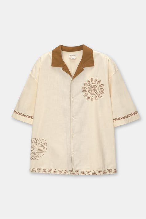 Embroidery Shirt Men, Stylish Men Wear, Stylish Shirts Men, Embroidery Clothing, Clothes Embroidery Diy, Mens Fashion Wear, Embroidery Shirt, Teen Boy Outfits, Linen Men